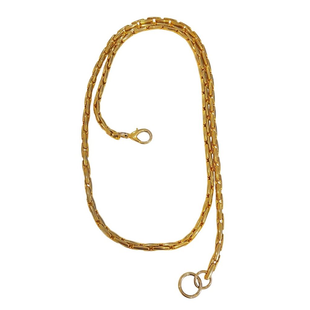 Y2K Revival Gold-Tone Chain Link Belt With Clasp Closure early 2000s feminine